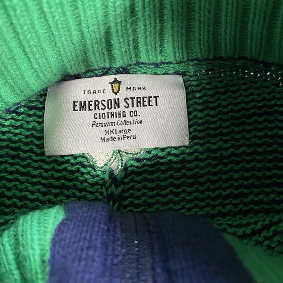 Emerson Street Peruvian Collection Notre Dame Knit Cape Poncho Women's 2XL - Picture 3 of 9